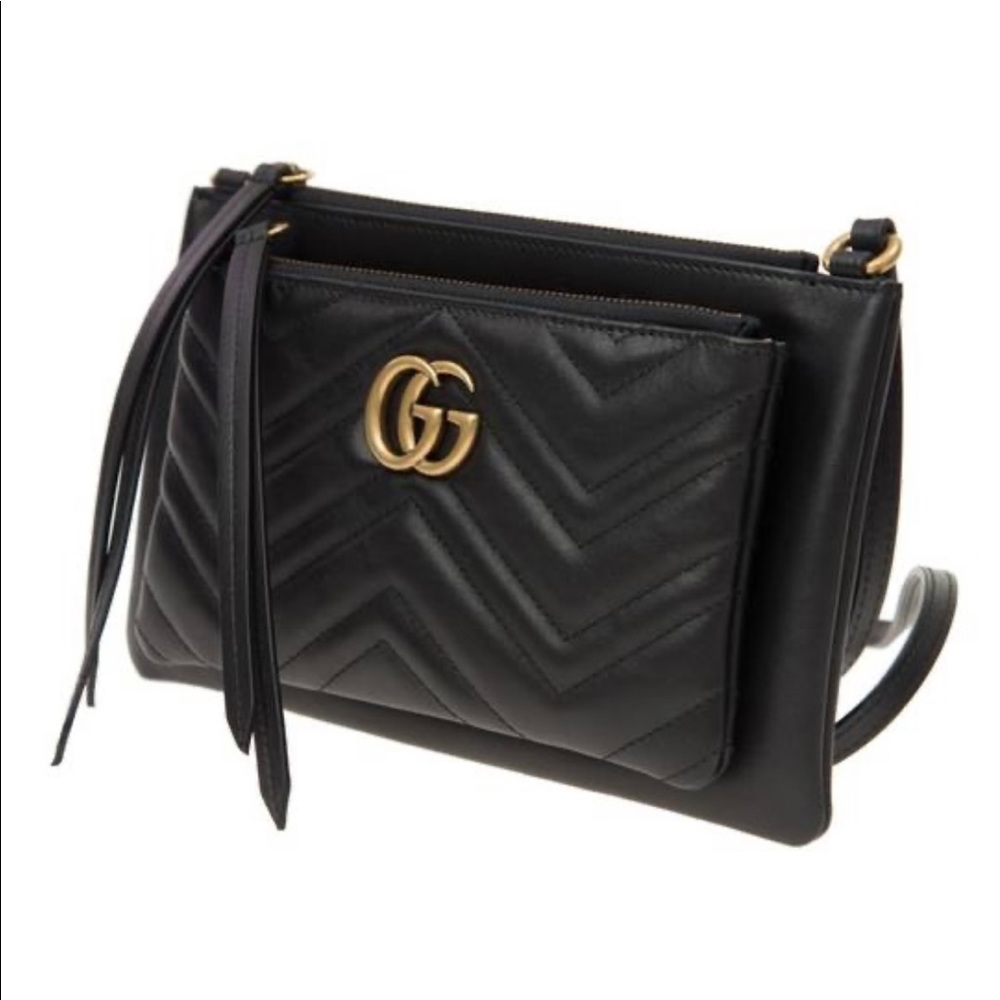 Gucci messenger removable clutch, comes apart